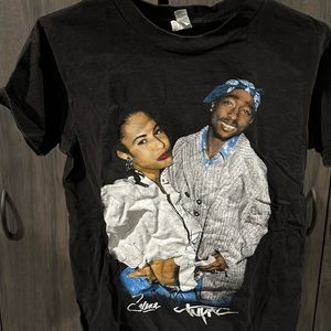 Selena Quintanilla x Tupac graphic tee